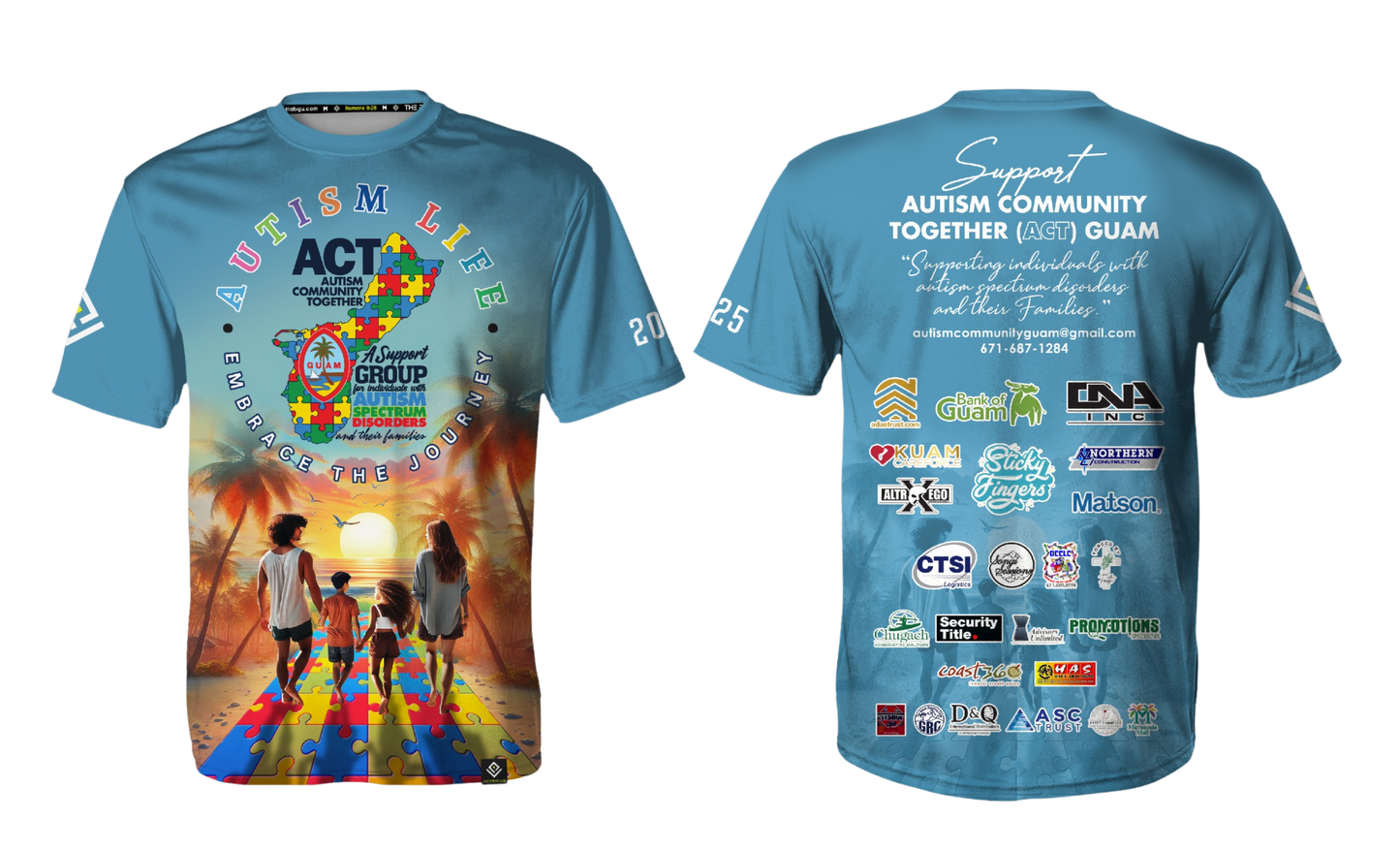 AUTISM COMMUNITY TOGETHER Sublimated Men's T-shirt