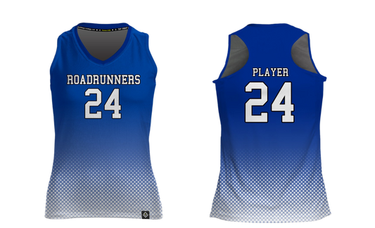 ROADRUNNERS GIRLS VOLLEYBALL (HOME JERSEY) Sublimated Racer Back