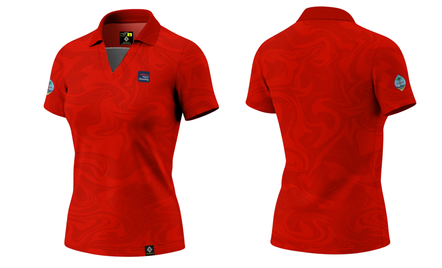 NAVAL BASE HOUSING GUAM Sublimated Women's Polo (Red)