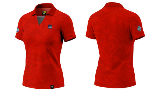 NAVAL BASE HOUSING GUAM Sublimated Women's Polo (Red)