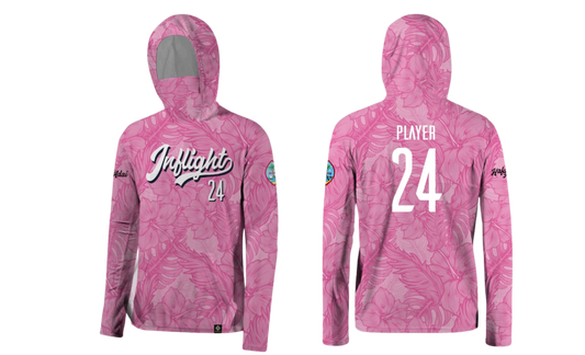 UNITED INFLIGHT Sublimated Men's Long Sleeve Hoodie with Mask