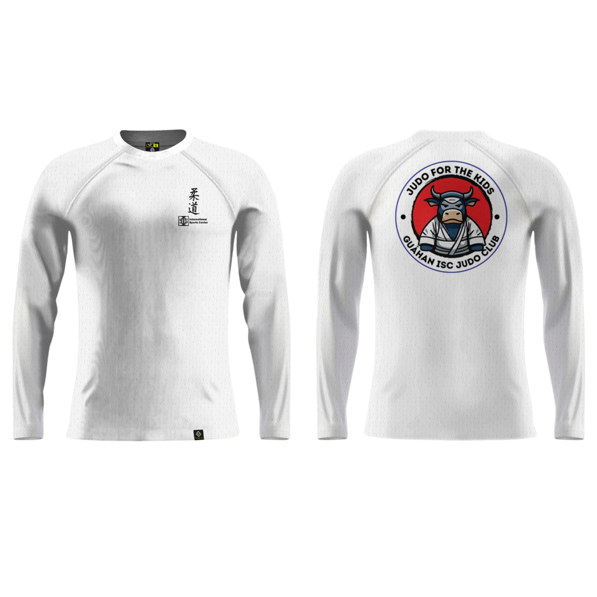 JUDO FOR THE KIDS Sublimated Raglan Long Sleeve (White)