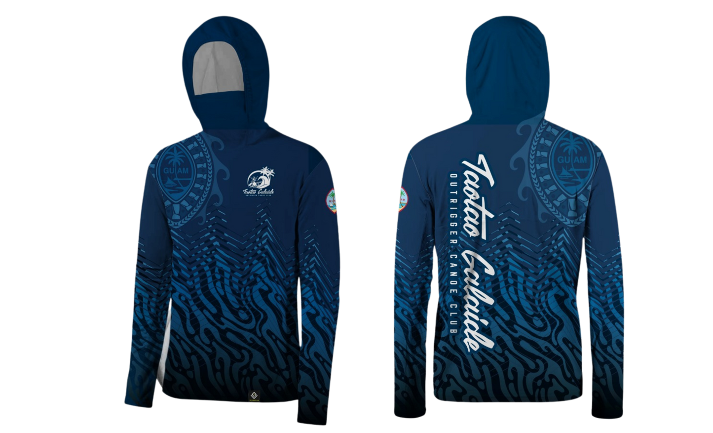 TAOTAO GALAIDE OUTRIGGER CANOE CLUB Sublimated Men's Long Sleeve Hoodie with Mask