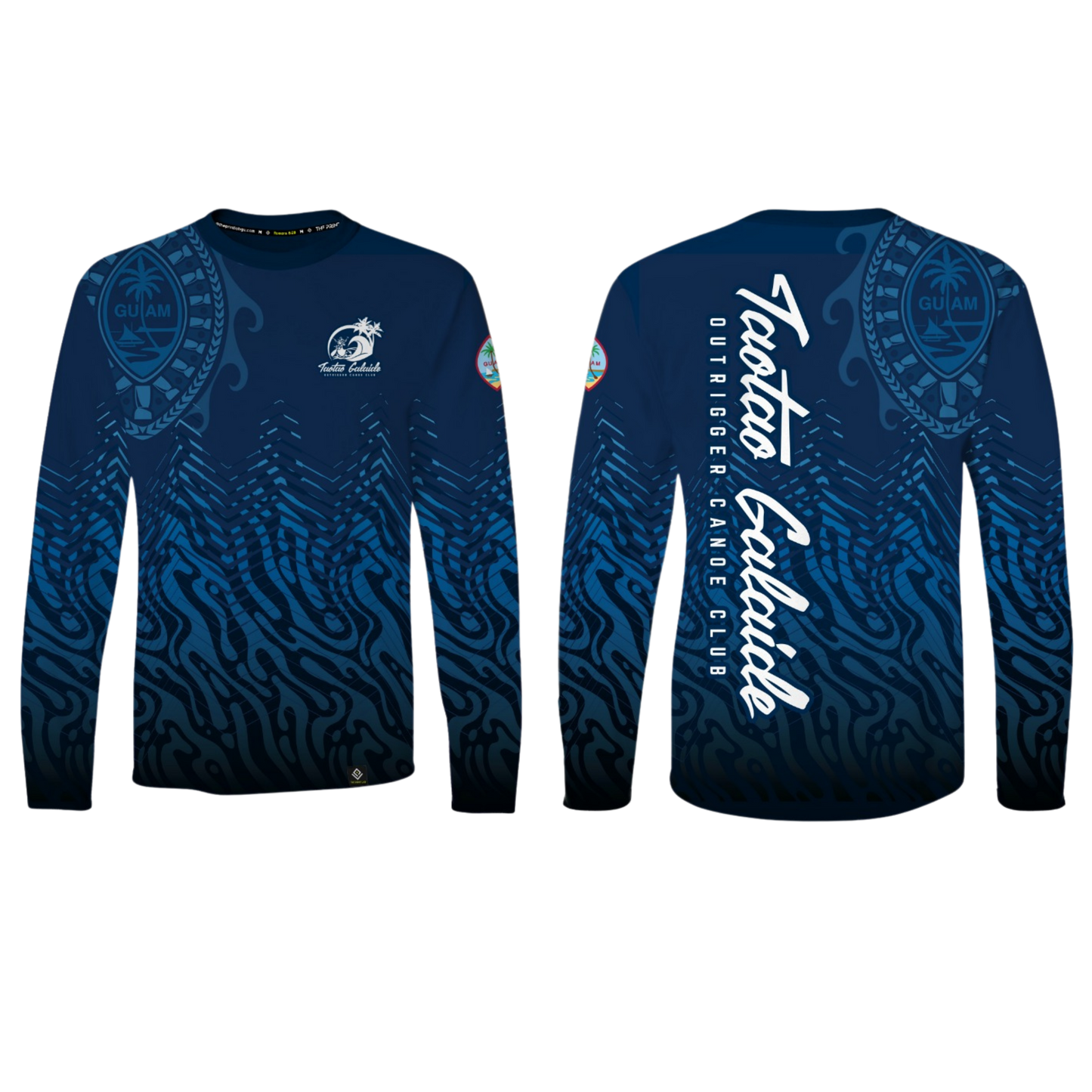 TAOTAO GALAIDE OUTRIGGER CANOE CLUB Sublimated Men's Long Sleeve (Navy Blue)