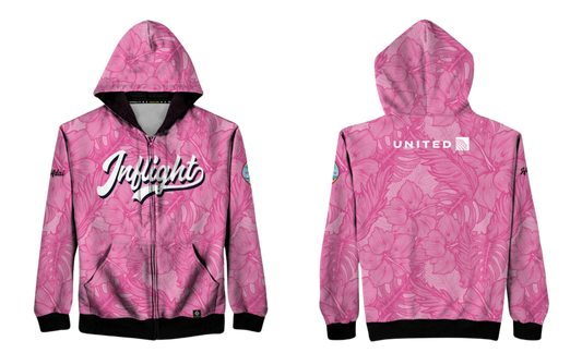 UNITED INFLIGHT Sublimated Men's Hybrid Zipper Hoodie Jacket