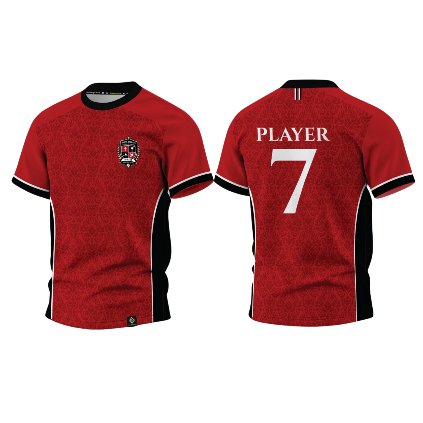 SANTA BARBARA Sublimated Men's T-shirt (Red)