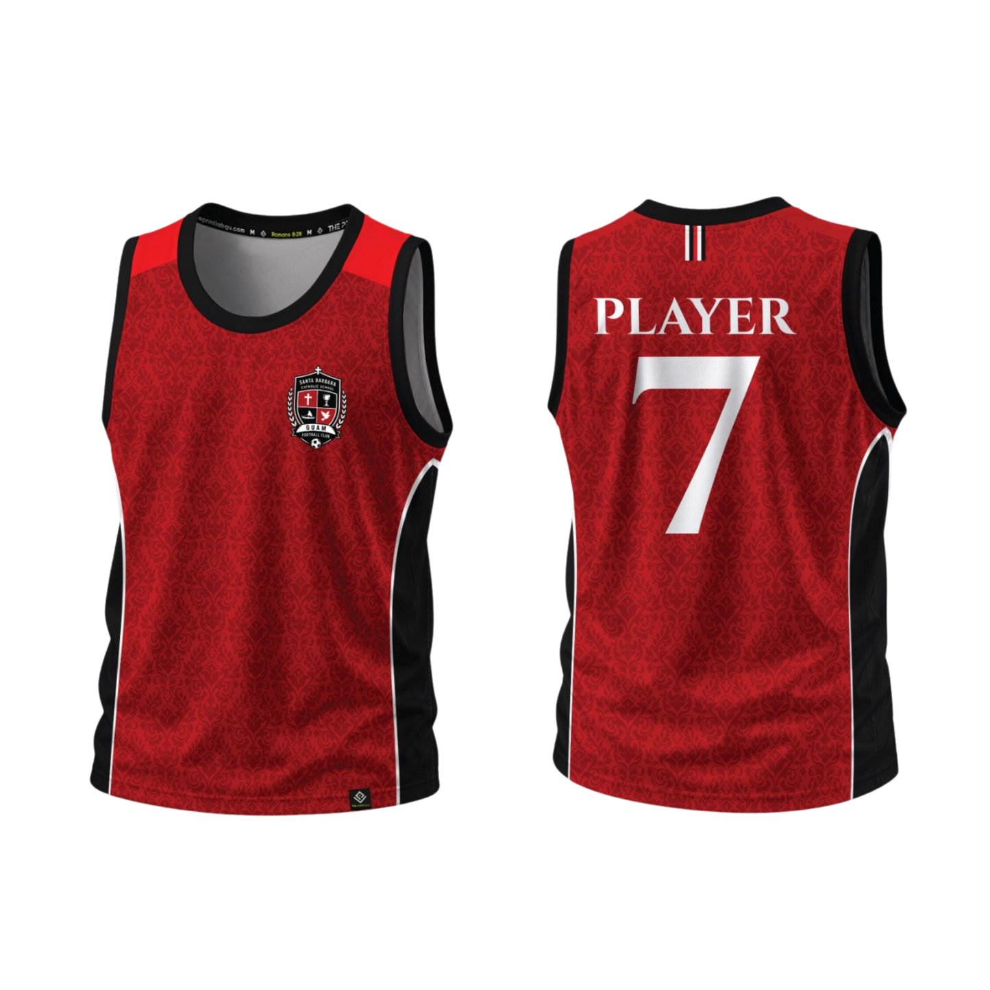 SANTA BARBARA Sublimated Men's Tank Top (Red)