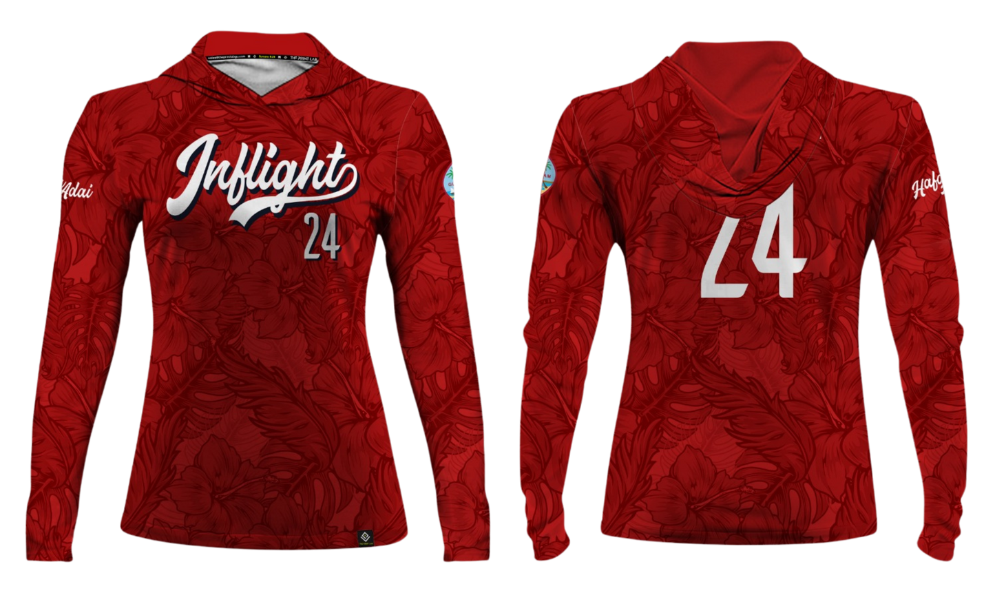 UNITED INFLIGHT Sublimated Women's Long Sleeve with Hood