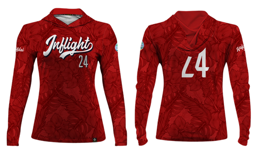 UNITED INFLIGHT Sublimated Women's Long Sleeve with Hood