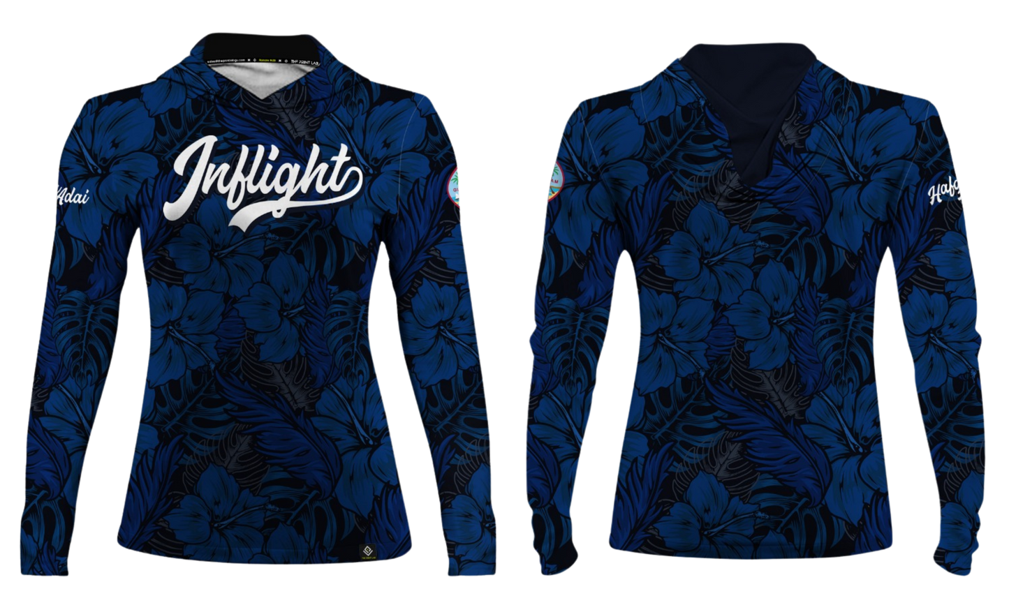 UNITED INFLIGHT Sublimated Women's Long Sleeve with Hood