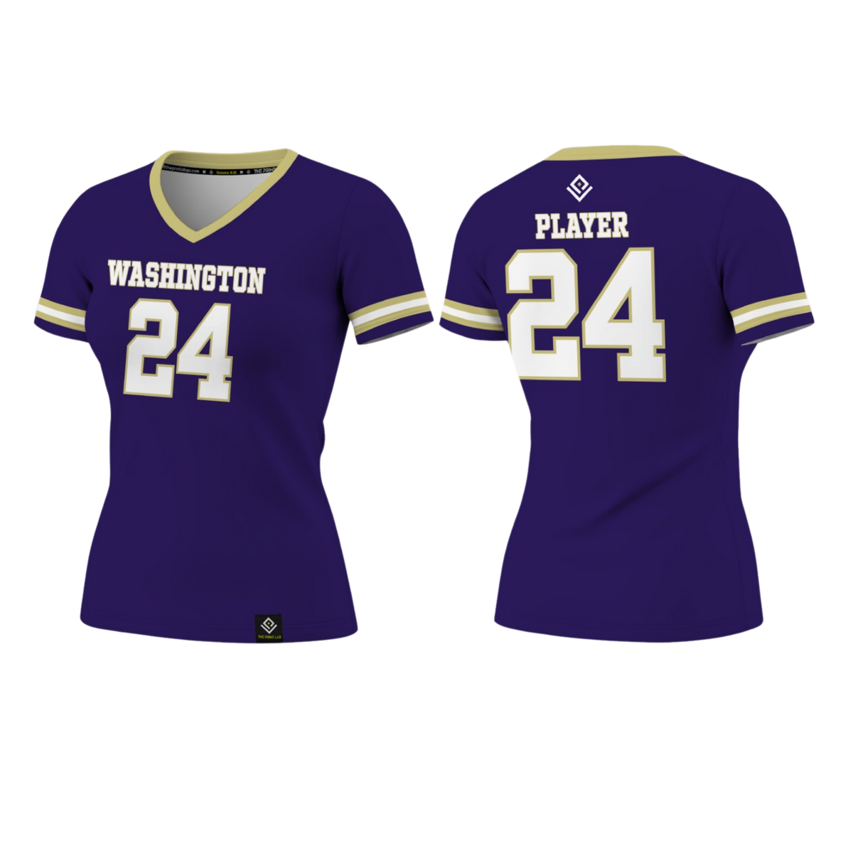 GW FOOTBALL Sublimated Women's T-shirt (Black)