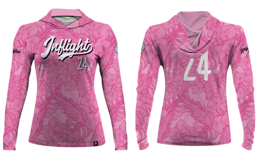 UNITED INFLIGHT Sublimated Women's Long Sleeve with Hood