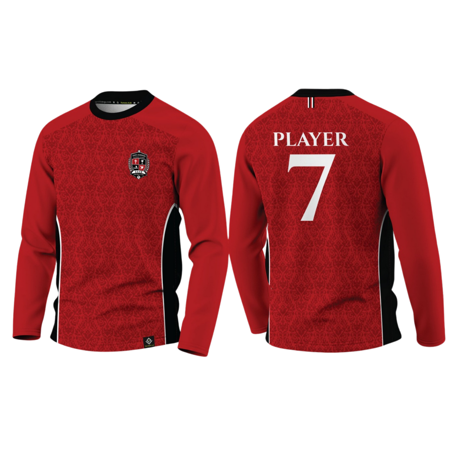 SANTA BARBARA Sublimated Men's Long Sleeve (Red)