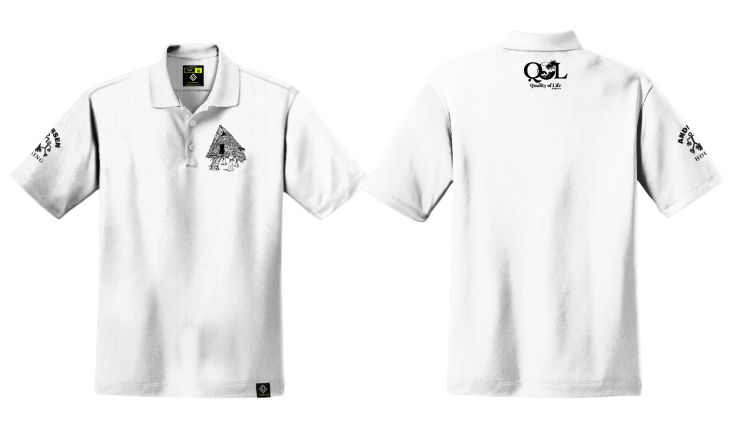 ANDERSEN FAMILY HOUSING Sublimated Men's Polo (White)