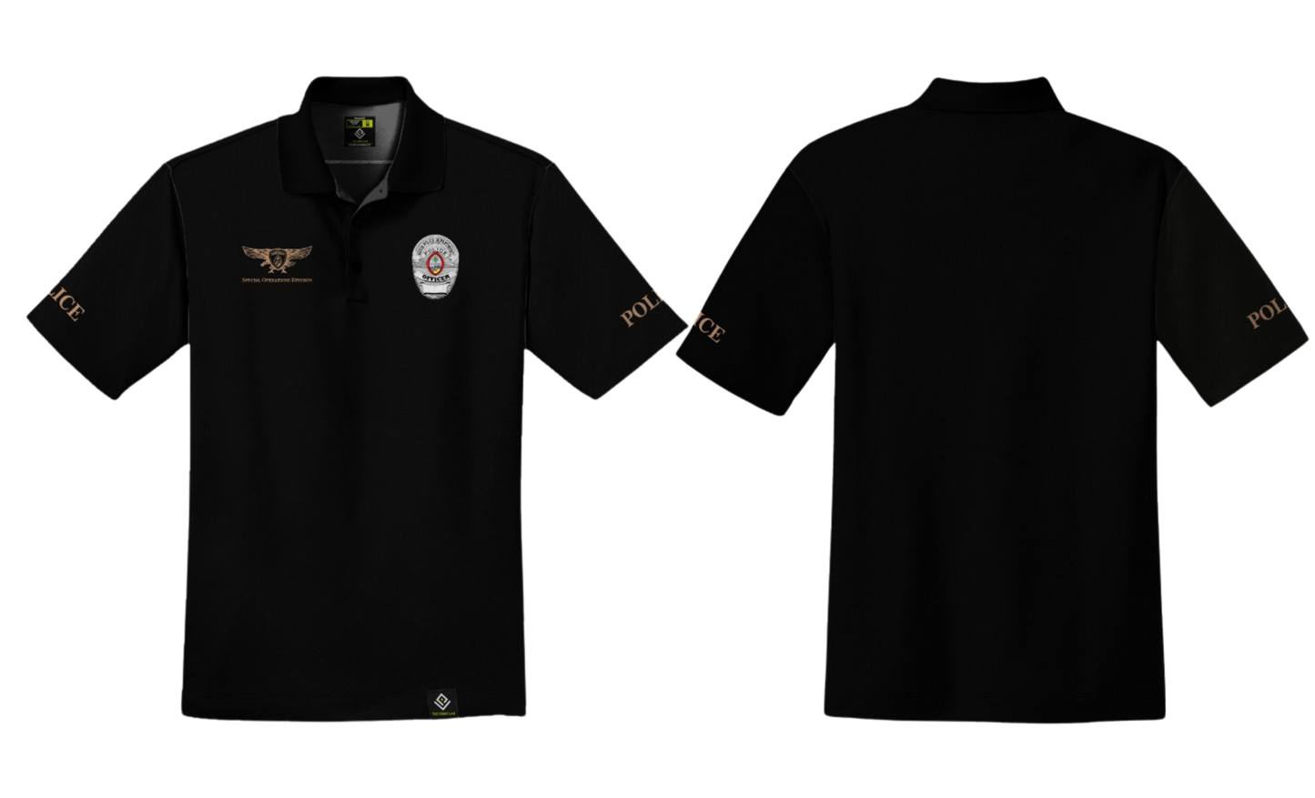 GPD RANGE SAFETY TEAM Sublimated Men's 3 Button Polo Shirt (POLICE)