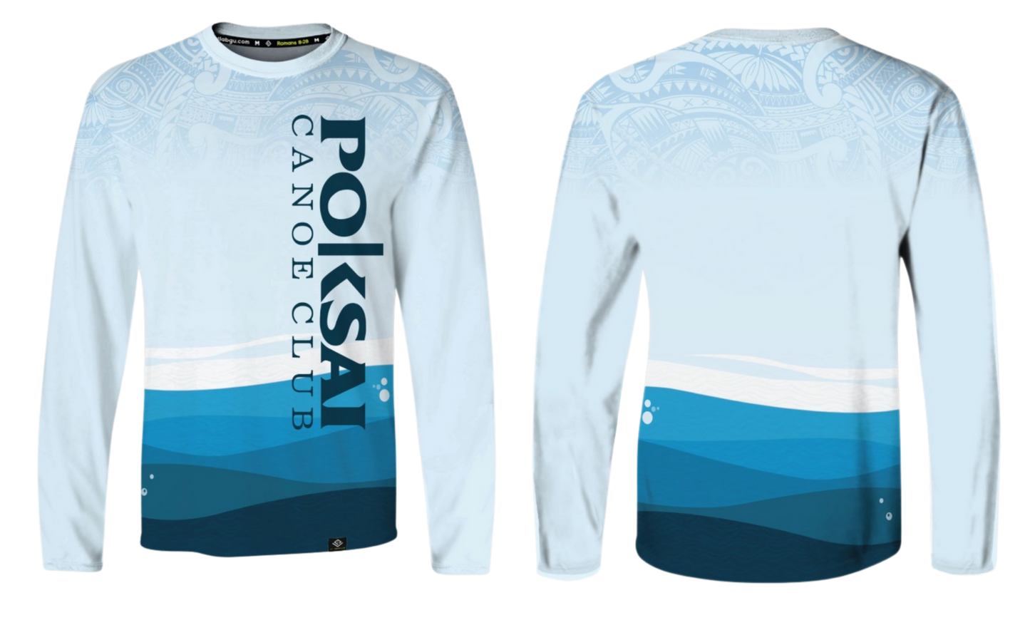 POKSAI CANAOE Sublimated Men's Long Sleeve