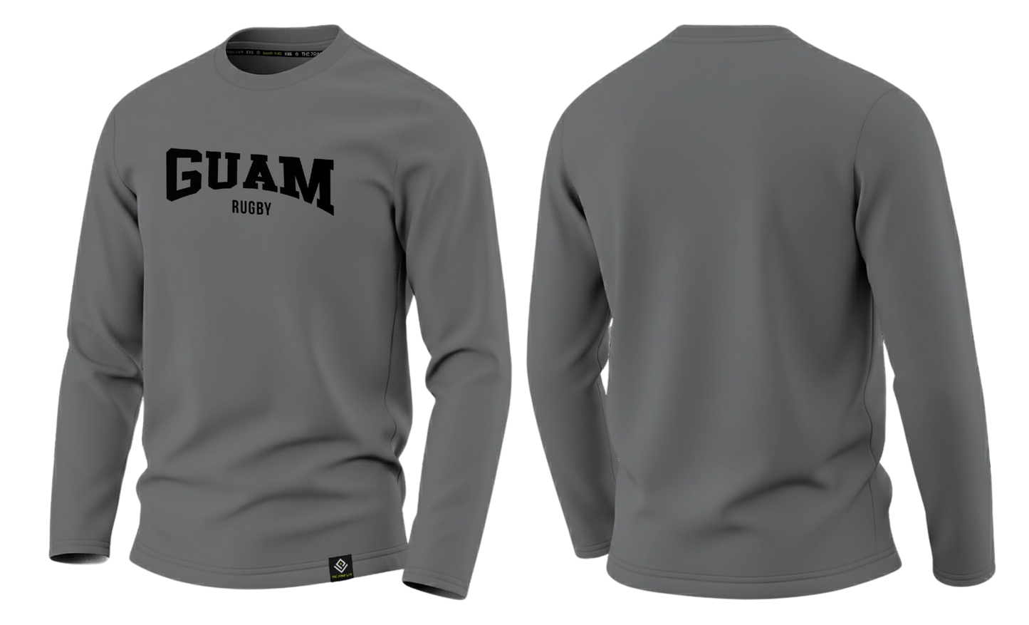GUAM RUGBY Sublimated Men's Long Sleeve (Gray)