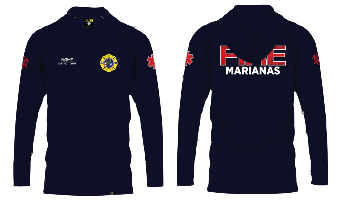 FEDERAL FIRE MARIANAS Sublimated Long Sleeve with Hood (DISTRICT CHIEF)