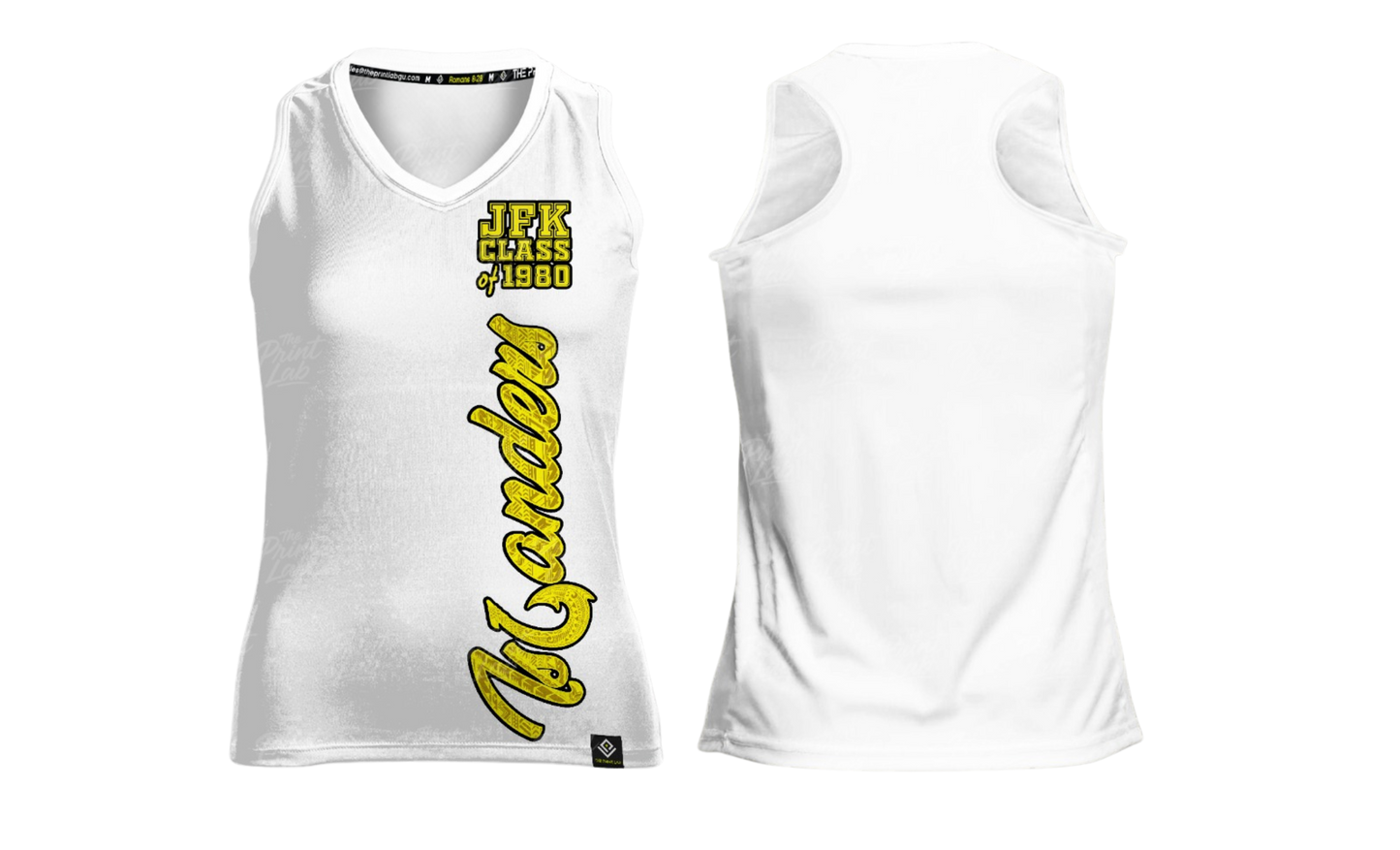 JFK CLASS OF 1980 REUNION Sublimated Women's Racer Back (White)