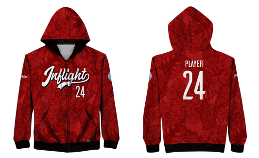 UNITED INFLIGHT Sublimated Men's Hybrid Zipper Hoodie Jacket