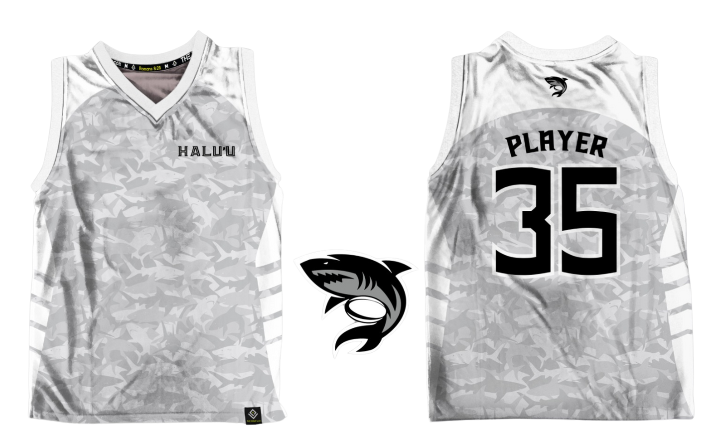 HALU'LU - SSHS RUGBY Sublimated Men's Tank Top (White)