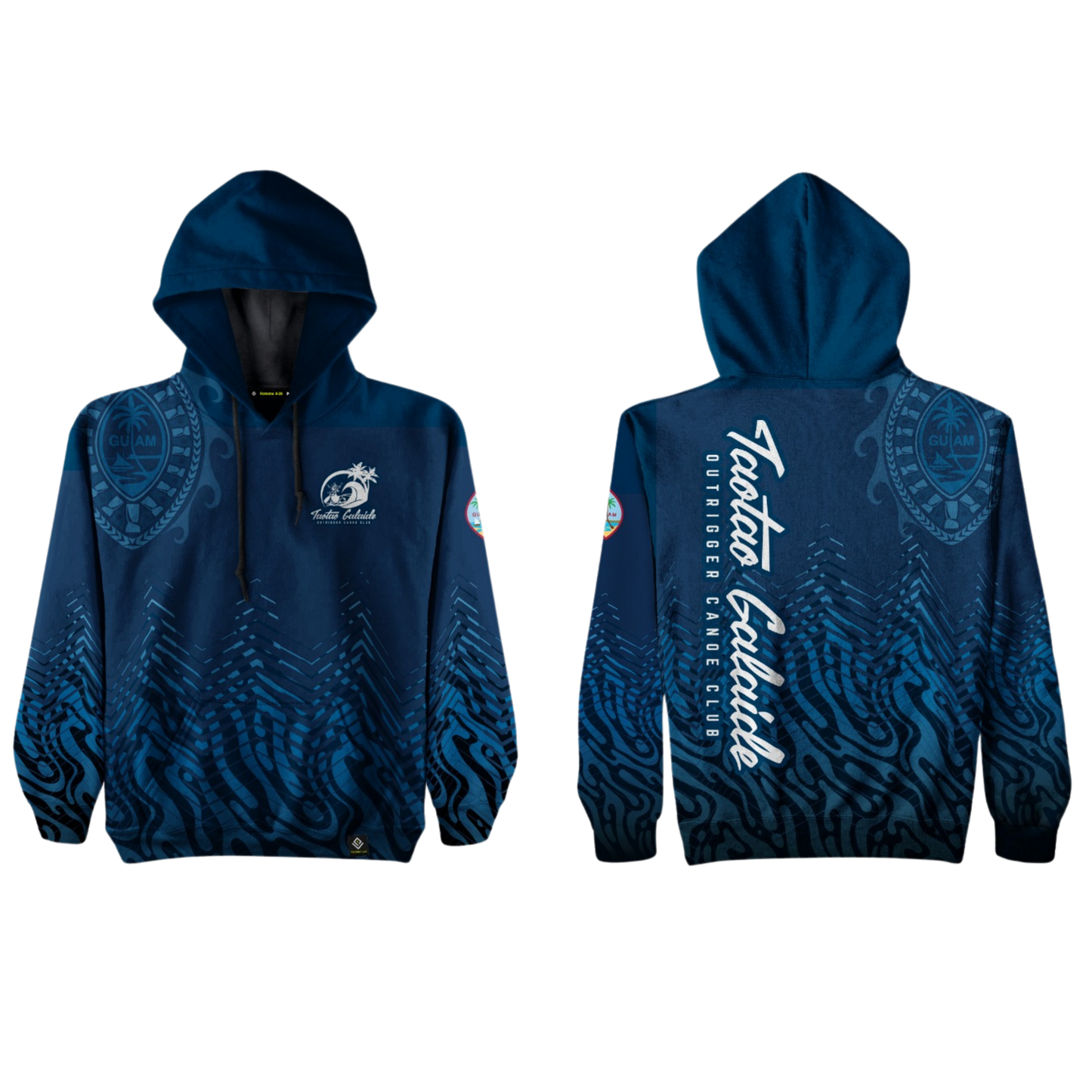 TAOTAO GALAIDE OUTRIGGER CANOE CLUB Sublimated Hybrid Pullover Hoodie