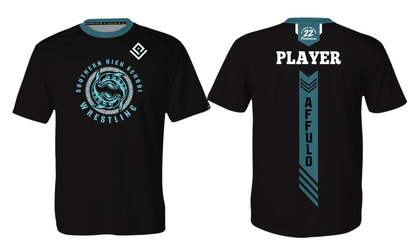 SOUTHERN HIGH WRESTLING Sublimated Men's T-shirt