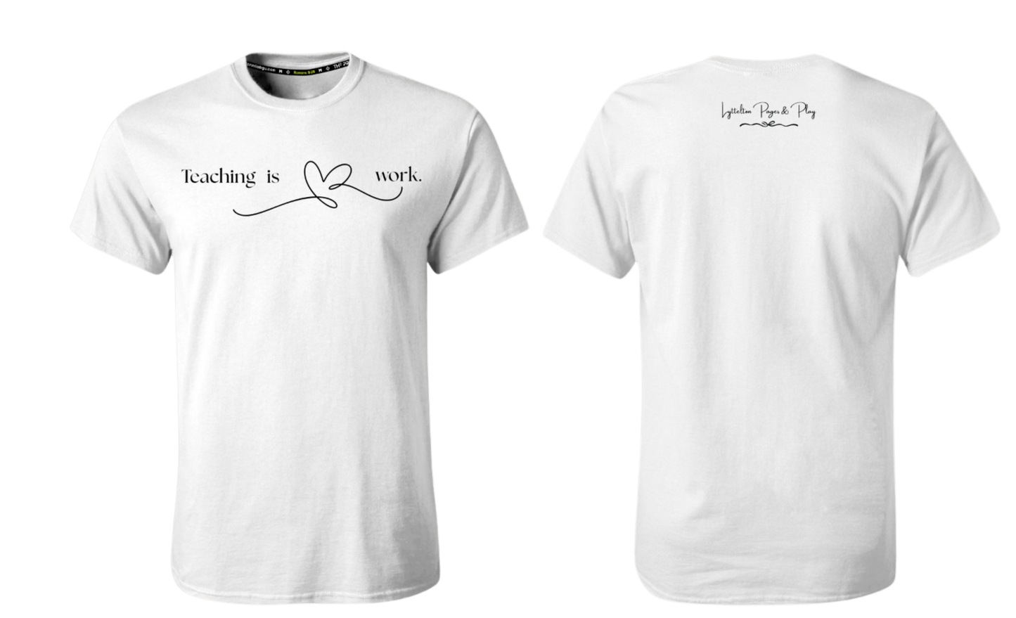 LYTELLTON PAGES & PLAY Screen Print T-shirt (Teaching - White)
