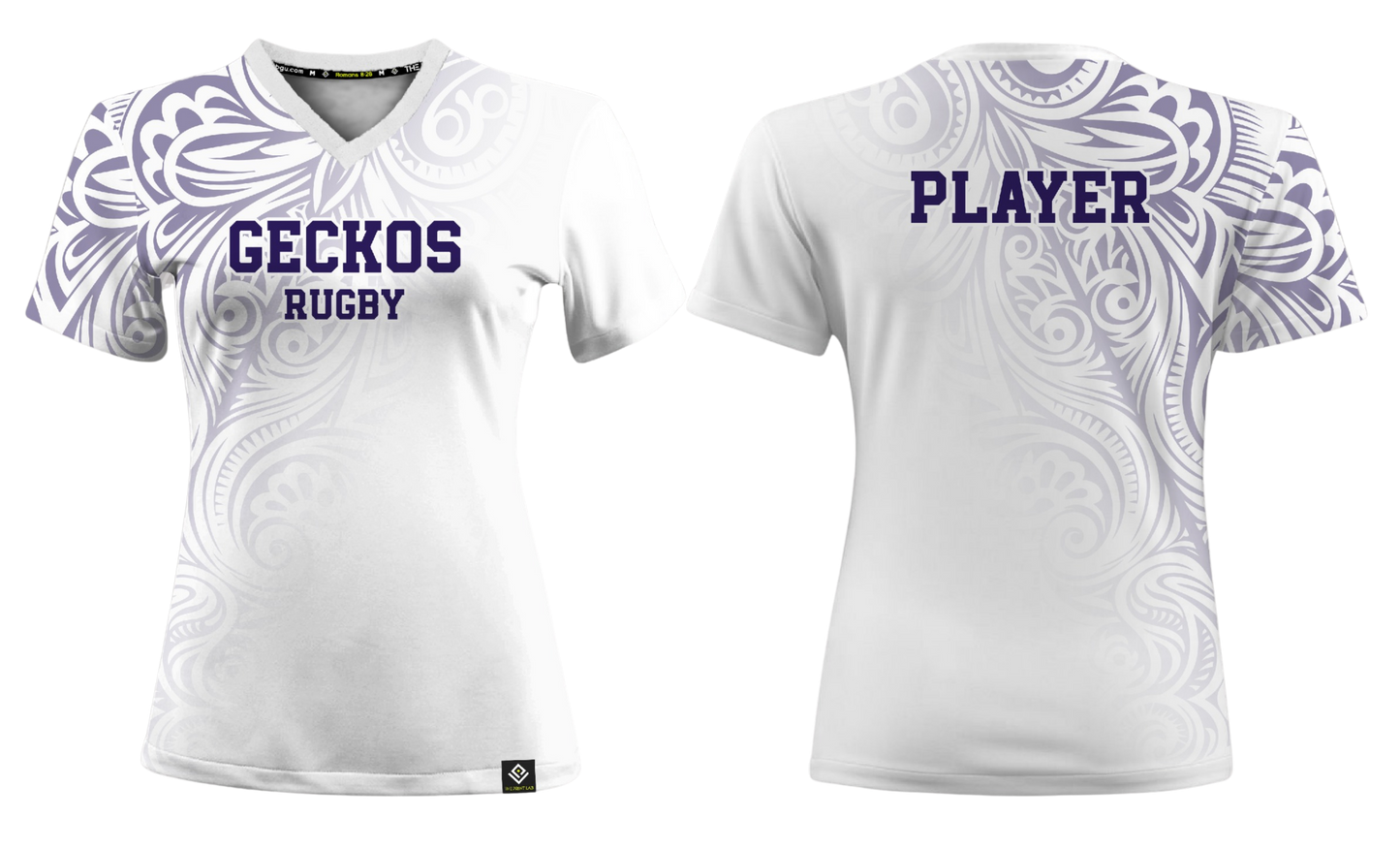 GWHS GIRLS RUGBY Sublimated Women's V-neck T-shirt