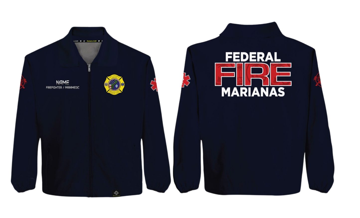 FEDERAL FIRE MARIANAS Sublimated Softshell Jacket (without hood) (FIREFIGHTER/PARAMEDIC)