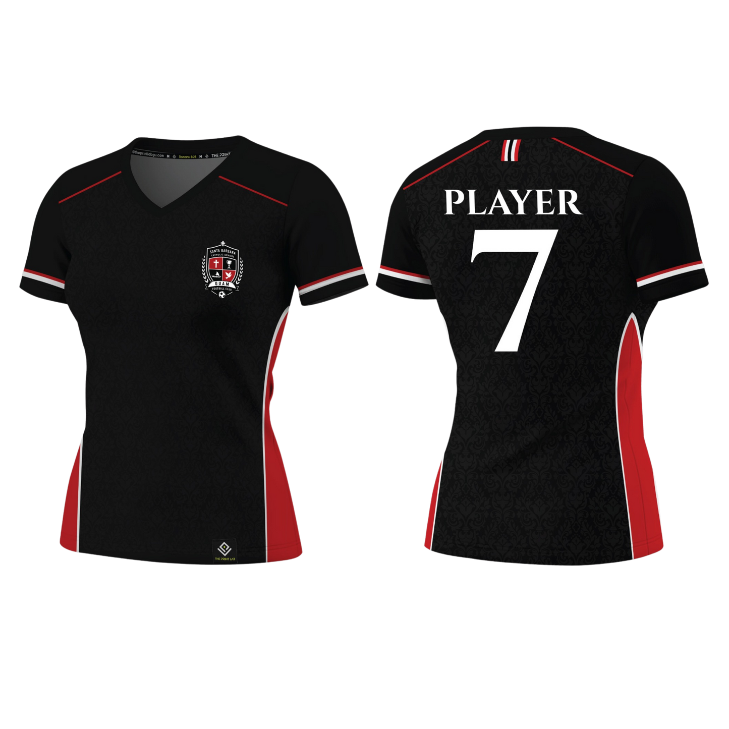 SANTA BARBARA Sublimated Women's T-shirt (Black)