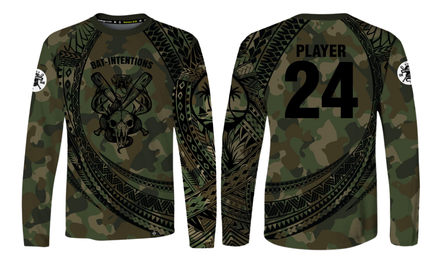 BAT INTENTIONS Sublimated Dri Fit Long Sleeve
