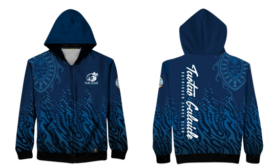 TAOTAO GALAIDE OUTRIGGER CANOE CLUB Sublimated Hybrid Zipper Hoodie
