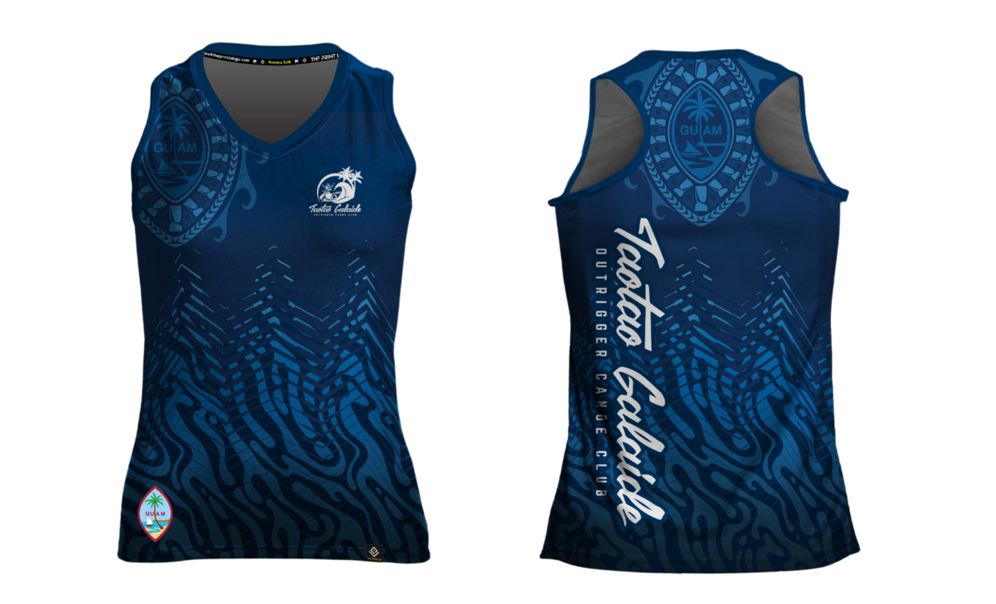TAOTAO GALAIDE OUTRIGGER CANOE CLUB Sublimated Women's Racer Back
