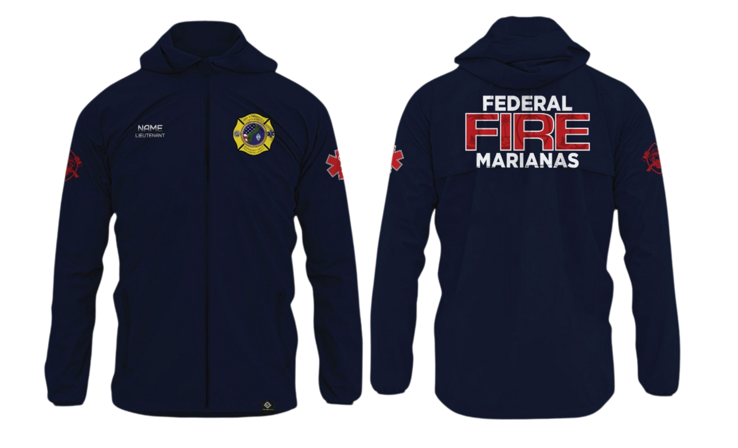 FEDERAL FIRE MARIANAS Sublimated Windbreaker Jacket (LIEUTENANT)