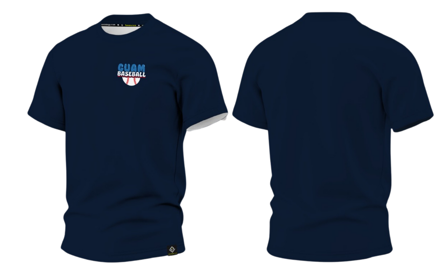 GUAM LITTLE LEAGUE Sublimated Men's T-shirt (Crest Logo - Blue)