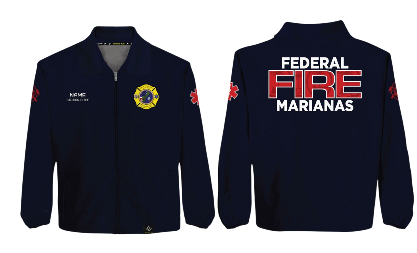 FEDERAL FIRE MARIANAS Sublimated Softshell Jacket (STATION CHIEF)