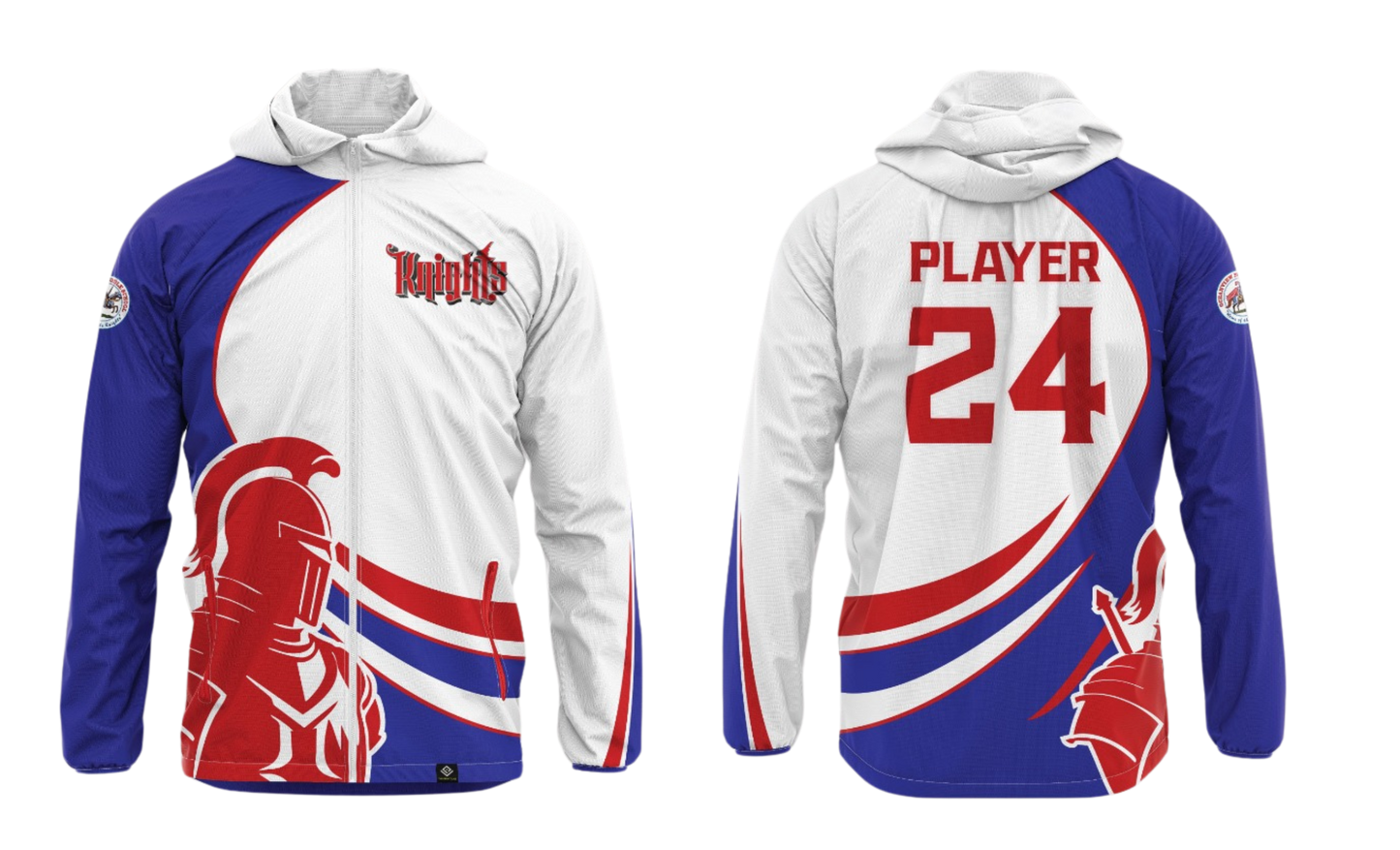 OCEANVIEW MIDDLE SCHOOL RUGBY Sublimated Lightweight Windbreaker Jacket