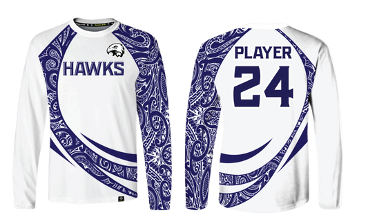 FBLG HAWKS RUGBY Sublimated Men's Long Sleeve