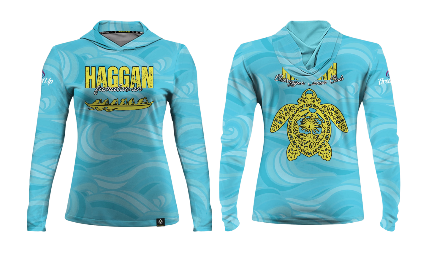 HAGGAN FAMALAO'AN Women's Sublimated Long Sleeve with Hood