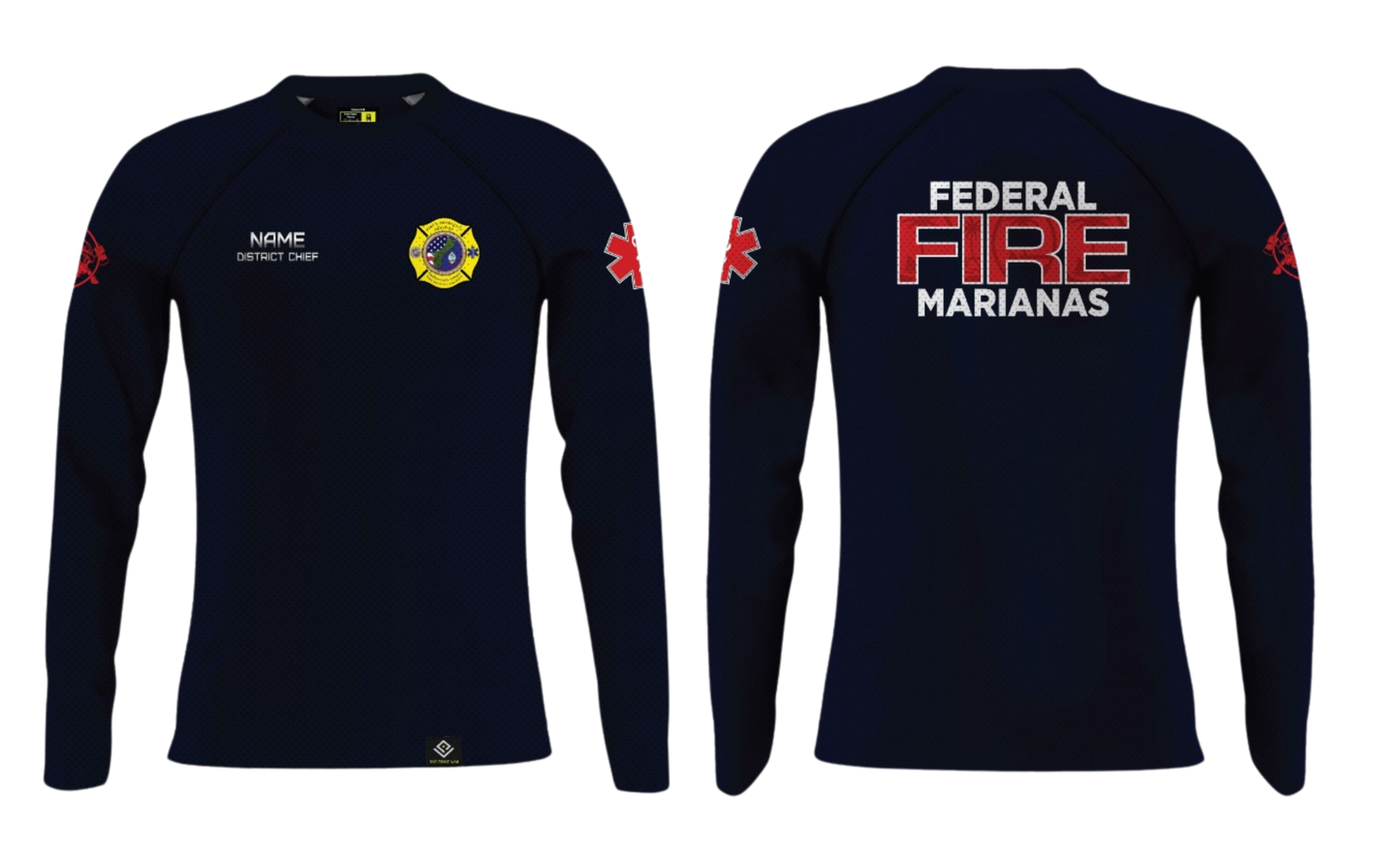 FEDERAL FIRE MARIANAS Sublimated Raglan Long Sleeve (DISTRICT CHIEF)