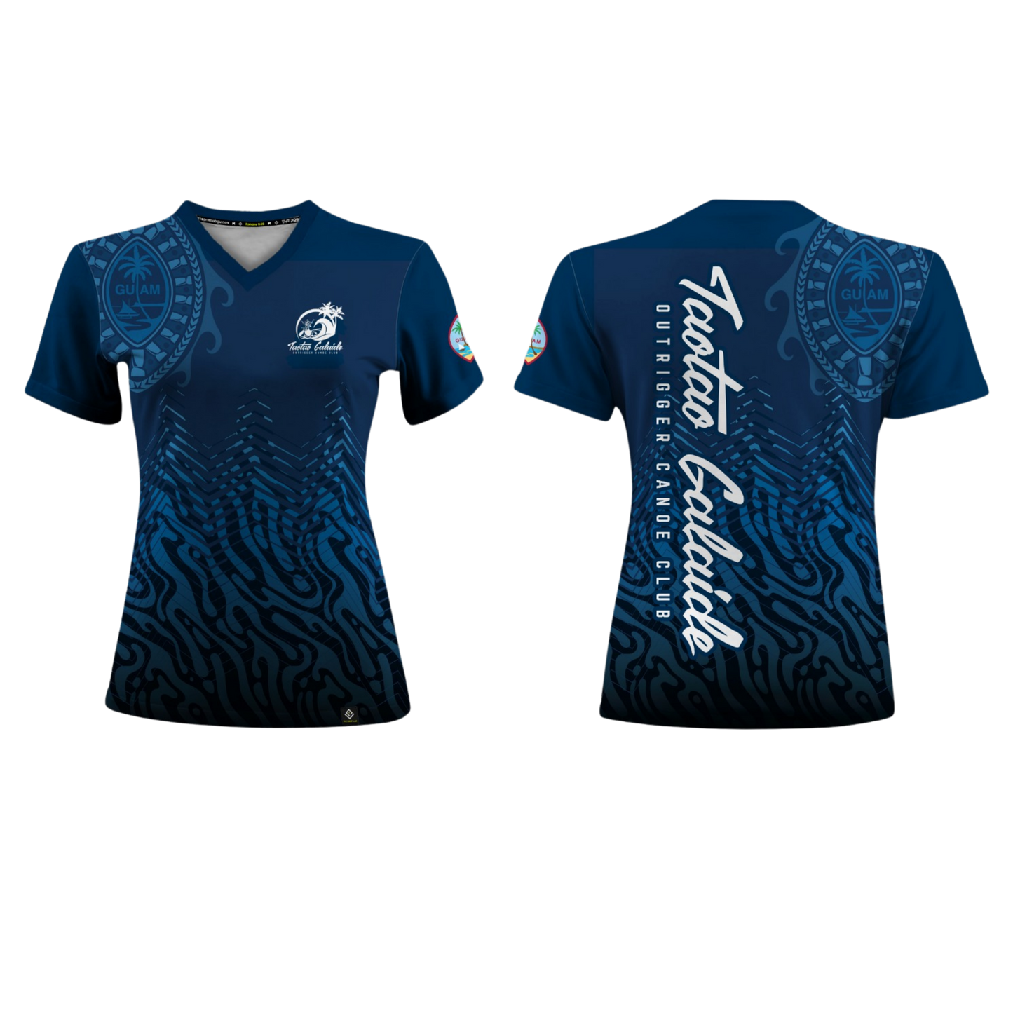 TAOTAO GALAIDE OUTRIGGER CANOE CLUB Sublimated Women's T-shirt (Navy Blue)