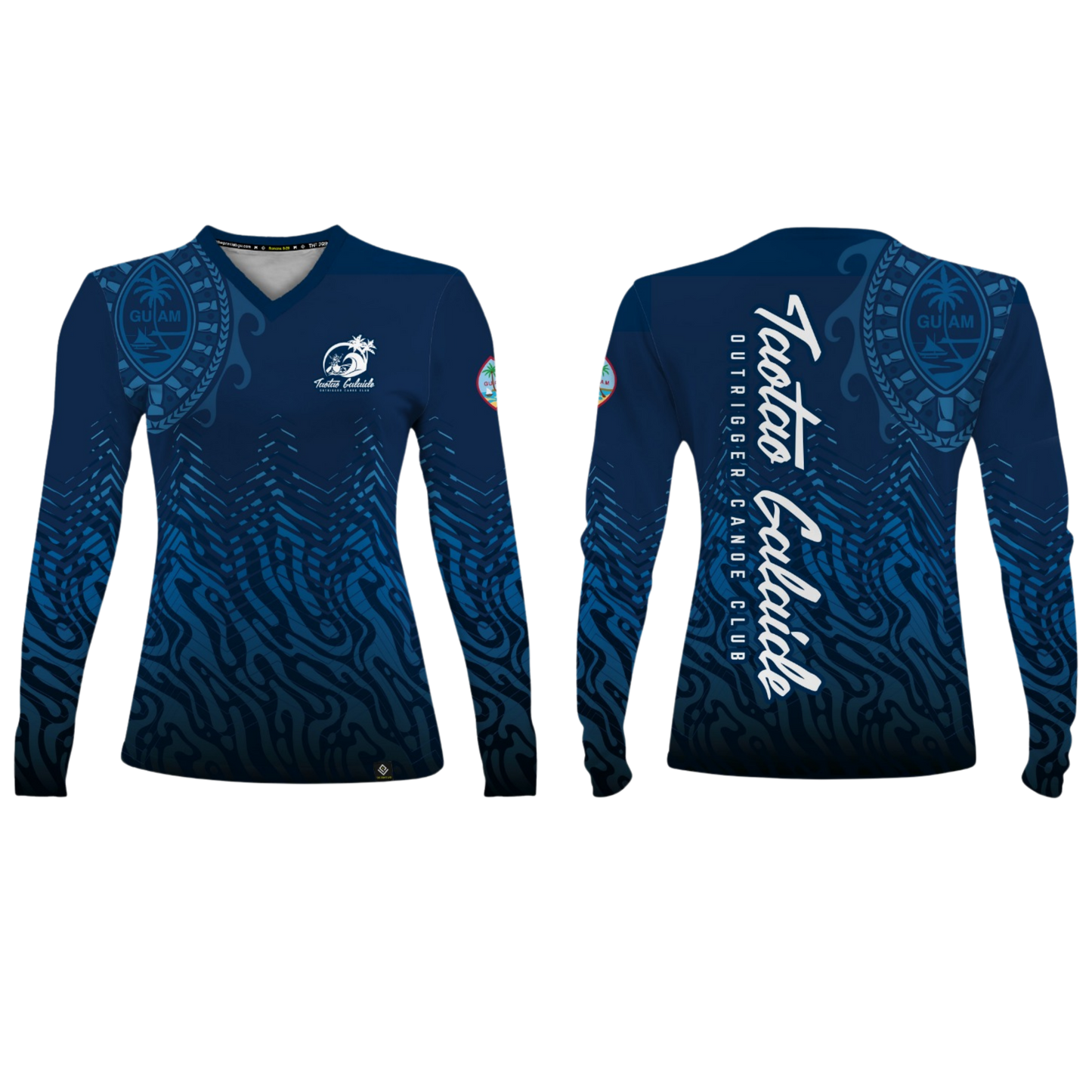 TAOTAO GALAIDE OUTRIGGER CANOE CLUB Sublimated Women's Long Sleeve (Navy Blue)