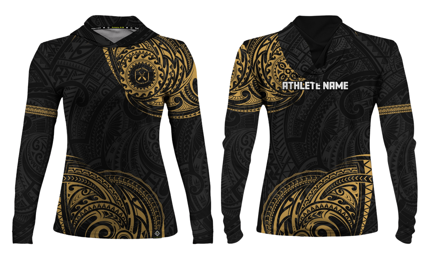 TIYAN HIGHSCHOOL PADDLING TEAM - Sublimated Women's Long Sleeve with Hood