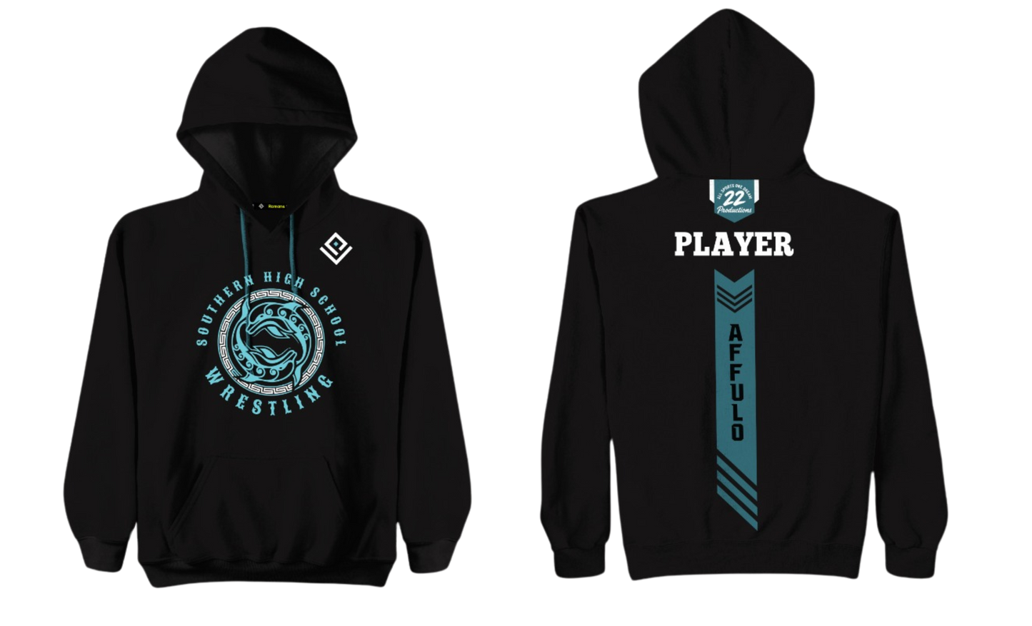SOUTHERN HIGH WRESTLING Sublimated Pullover Hoodie