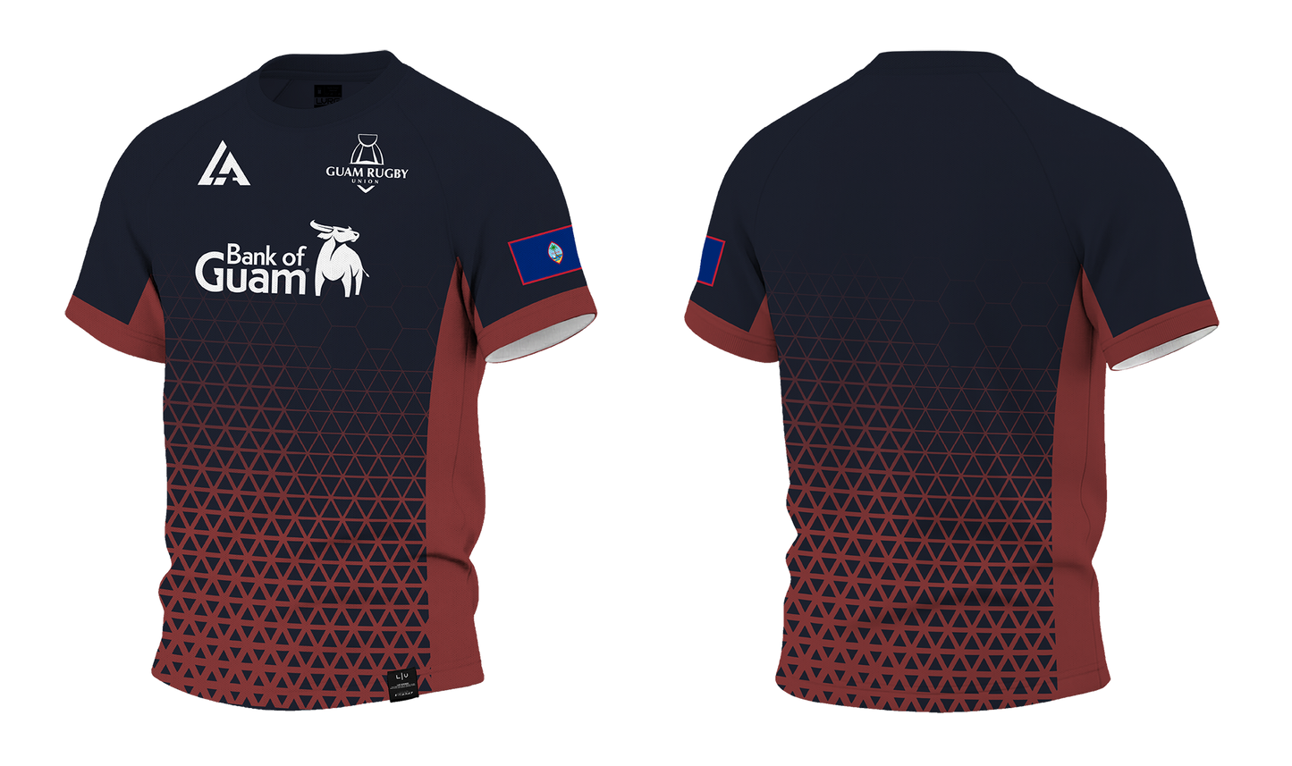 GUAM RUGBY UNION Sublimated Raglan T-shirt