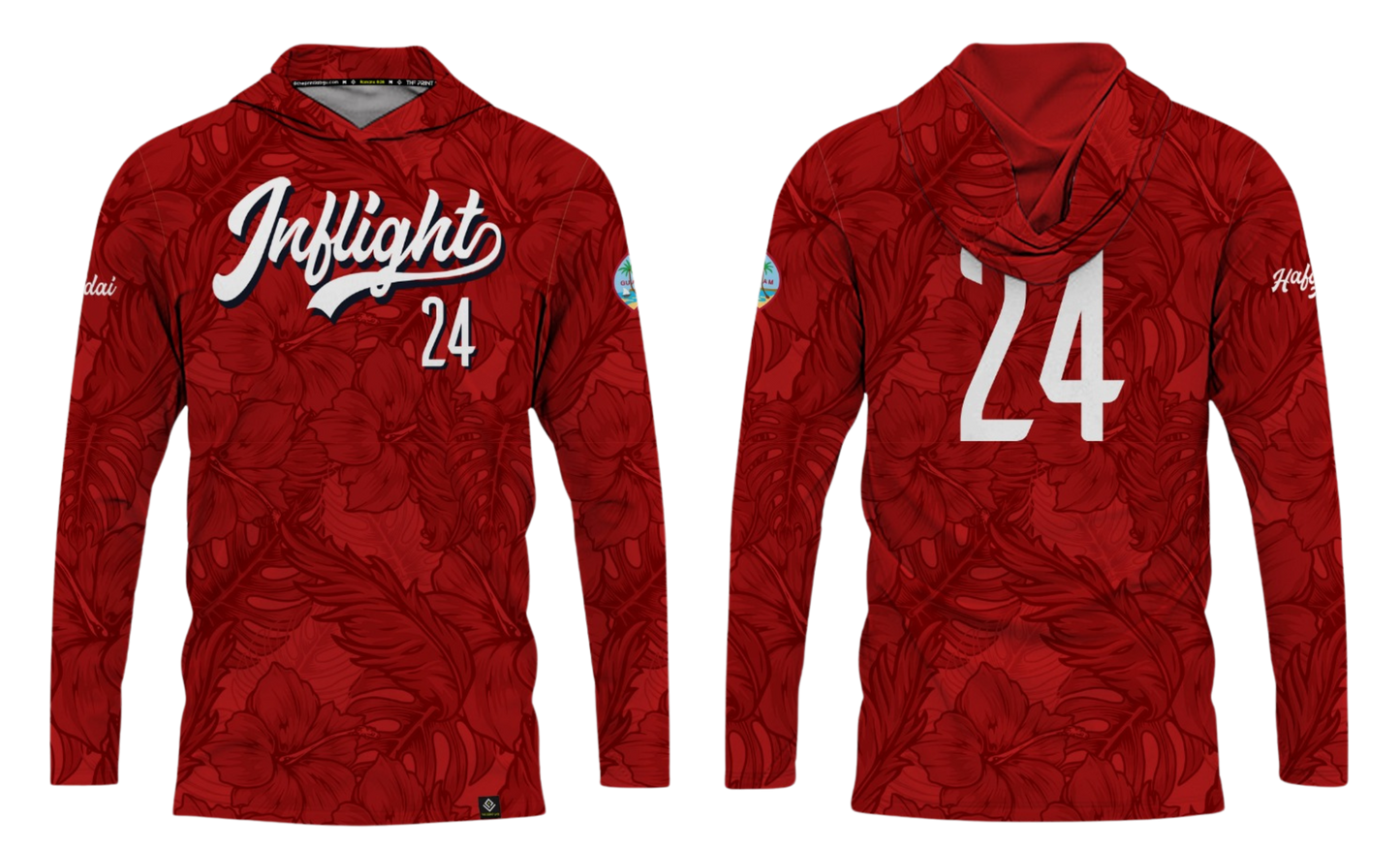 UNITED INFLIGHT Sublimated Men's Long Sleeve with Hood