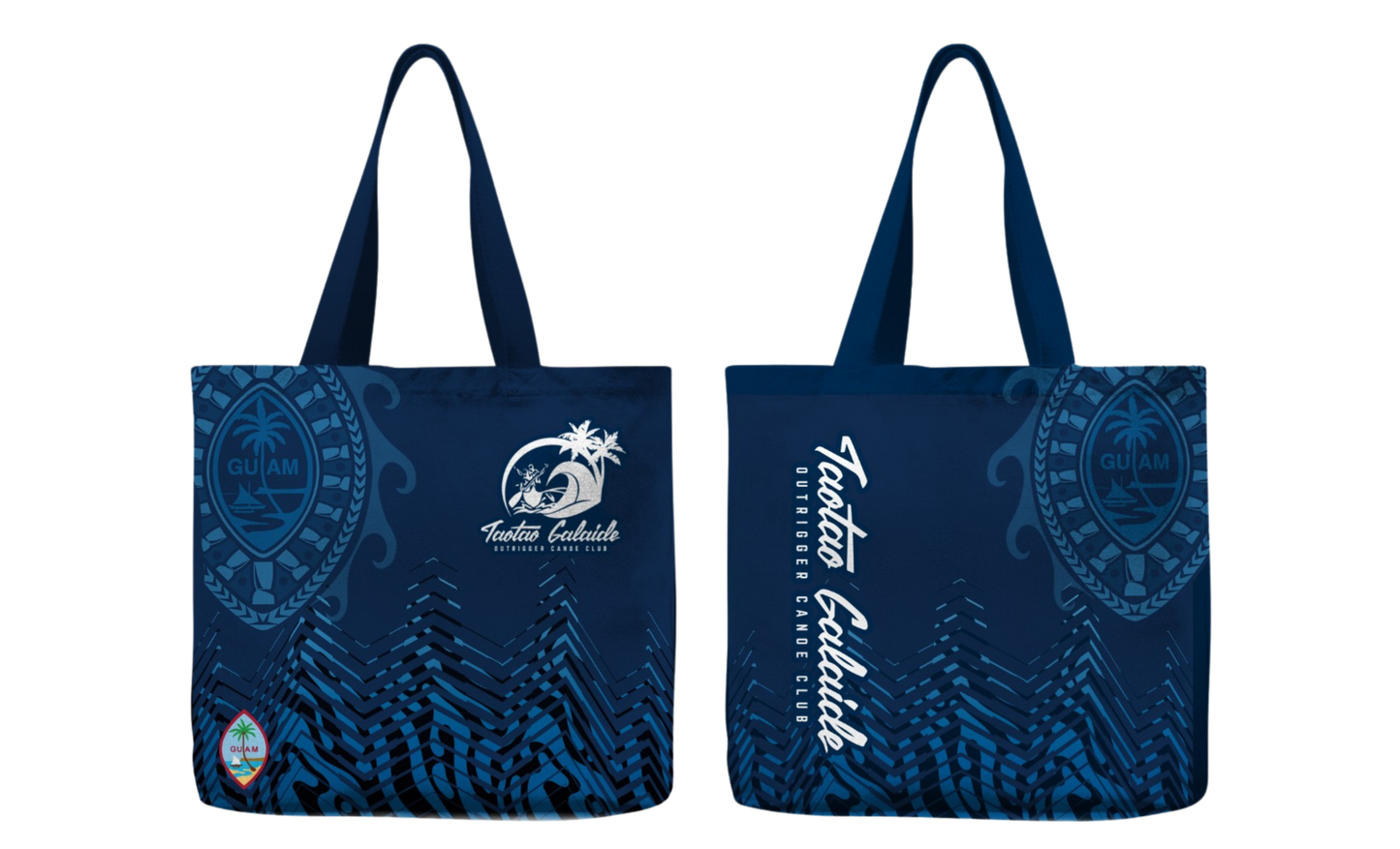 TAOTAO GALAIDE OUTRIGGER CANOE CLUB Sublimated Tote Bag (15 x 12 x 4 inches)