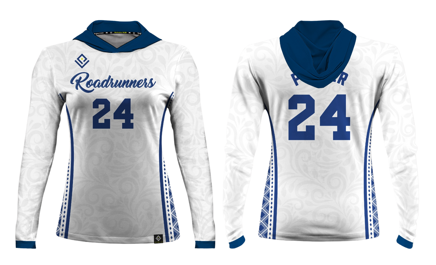 ROADRUNNERS BOYS VOLLEYBALL Sublimated Women's Long Sleeve with Hood