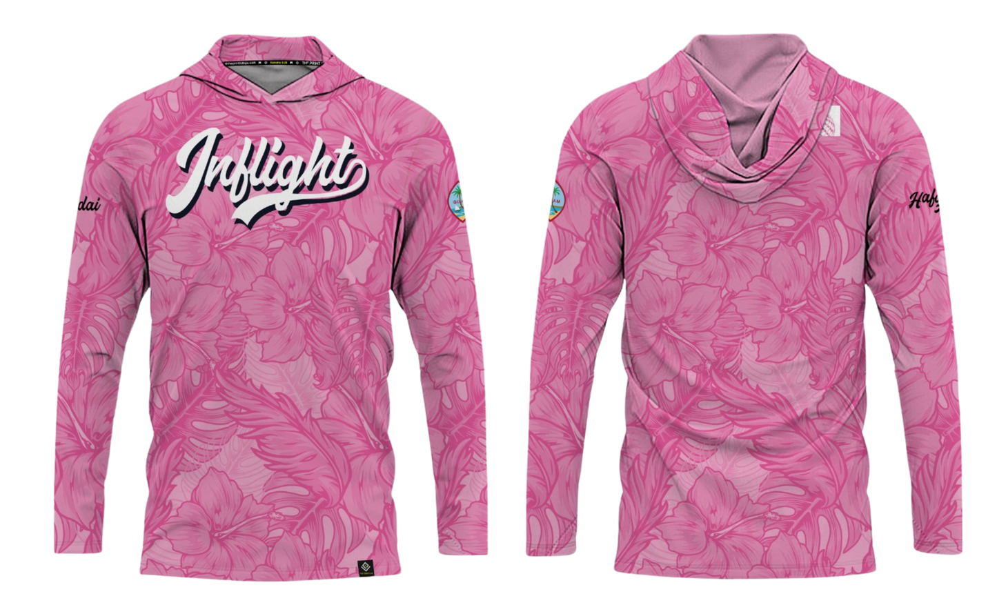 UNITED INFLIGHT Sublimated Men's Long Sleeve with Hood